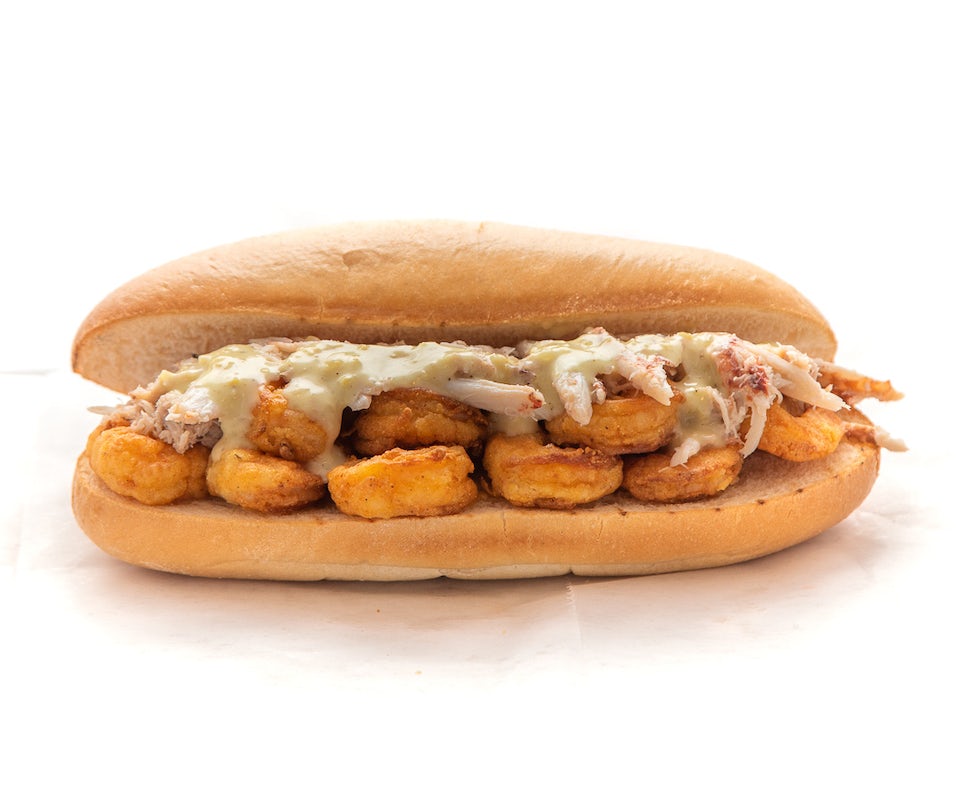 Order Skrimp and Crabmeat Po Boy food online from Skrimp Shack store, Manassas on bringmethat.com