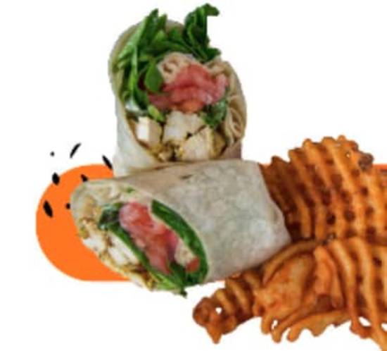 Order Chicken Caesar Wrap food online from Atomic Wings store, New York on bringmethat.com