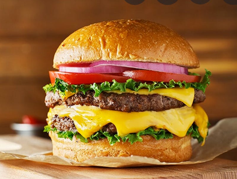 Order Double Cheeseburger - Burger food online from Brother Bruno Pizza store, Washingtonville on bringmethat.com