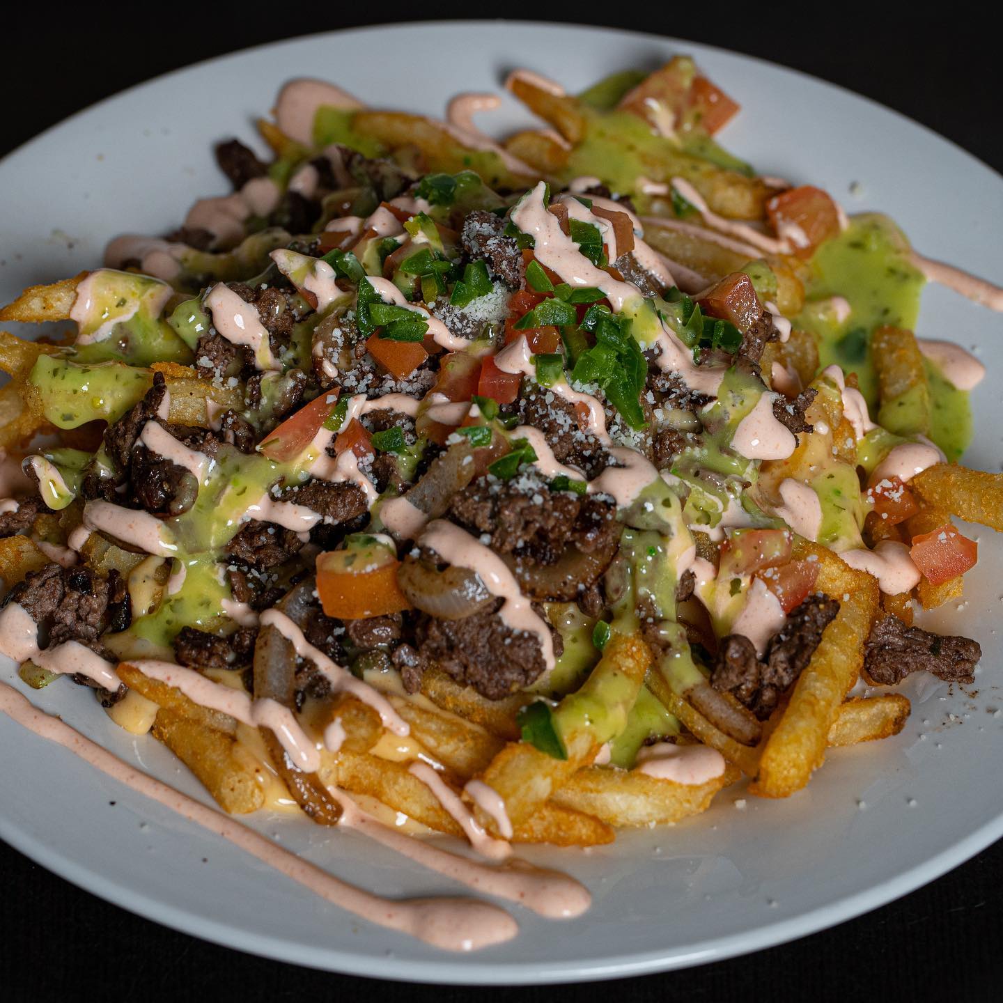 Order Stacked Fries food online from Scenics Bar N Kitchen store, El Paso on bringmethat.com