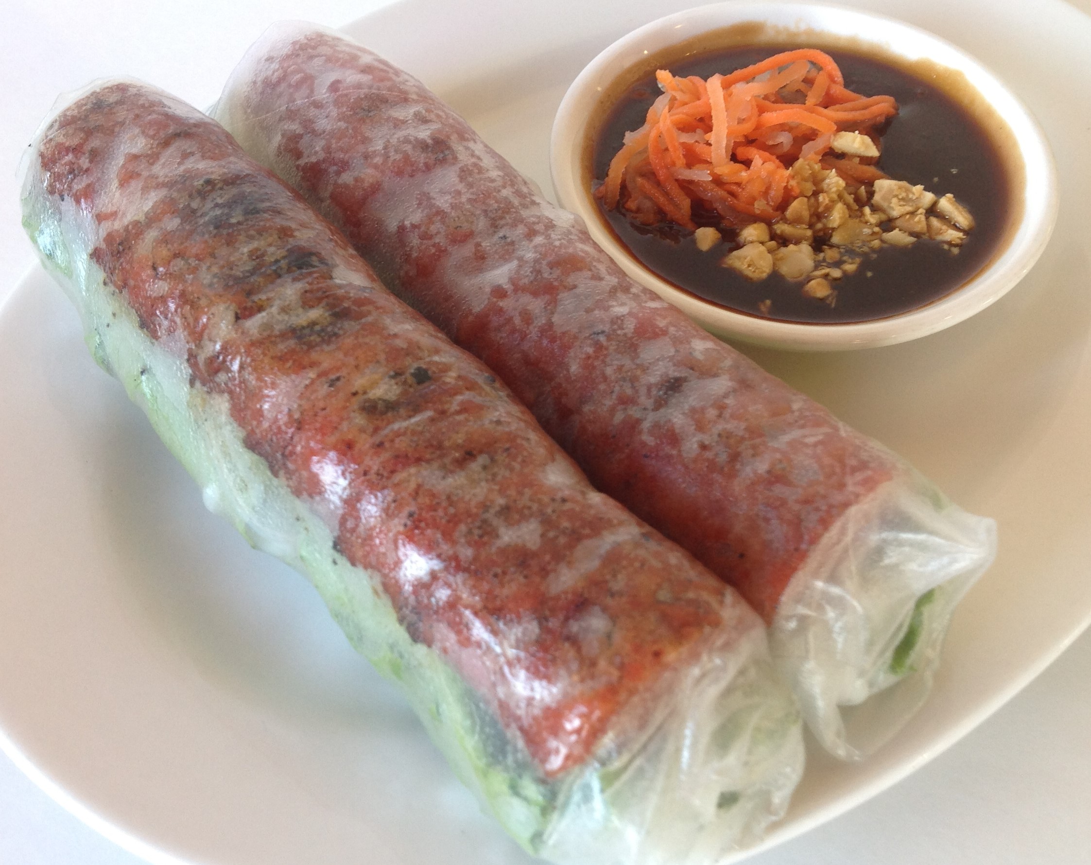 Order A05. Spring Rolls Pork Sausage (NN) food online from Pho Daily store, Long Beach on bringmethat.com