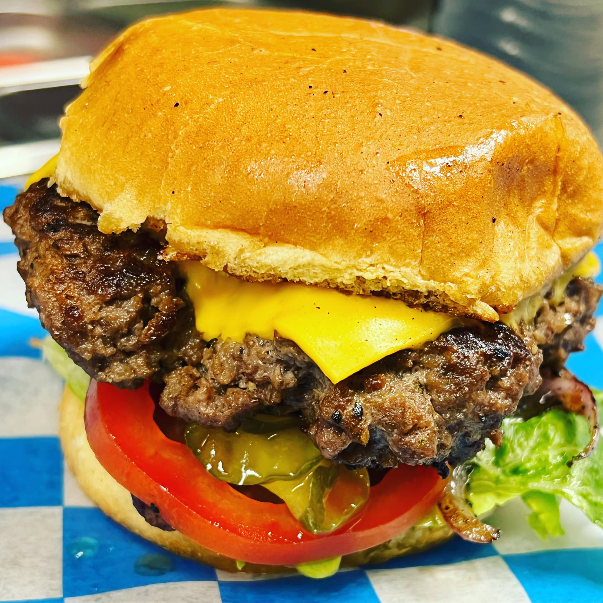 Order Beezy Burger food online from The Louisiana Smoke House store, Shreveport on bringmethat.com