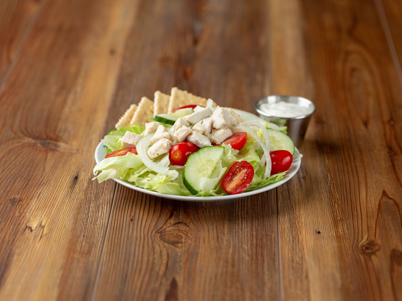 Order Grilled Chicken Salad food online from Romeo's Pizza and Pasta store, Wadsworth on bringmethat.com