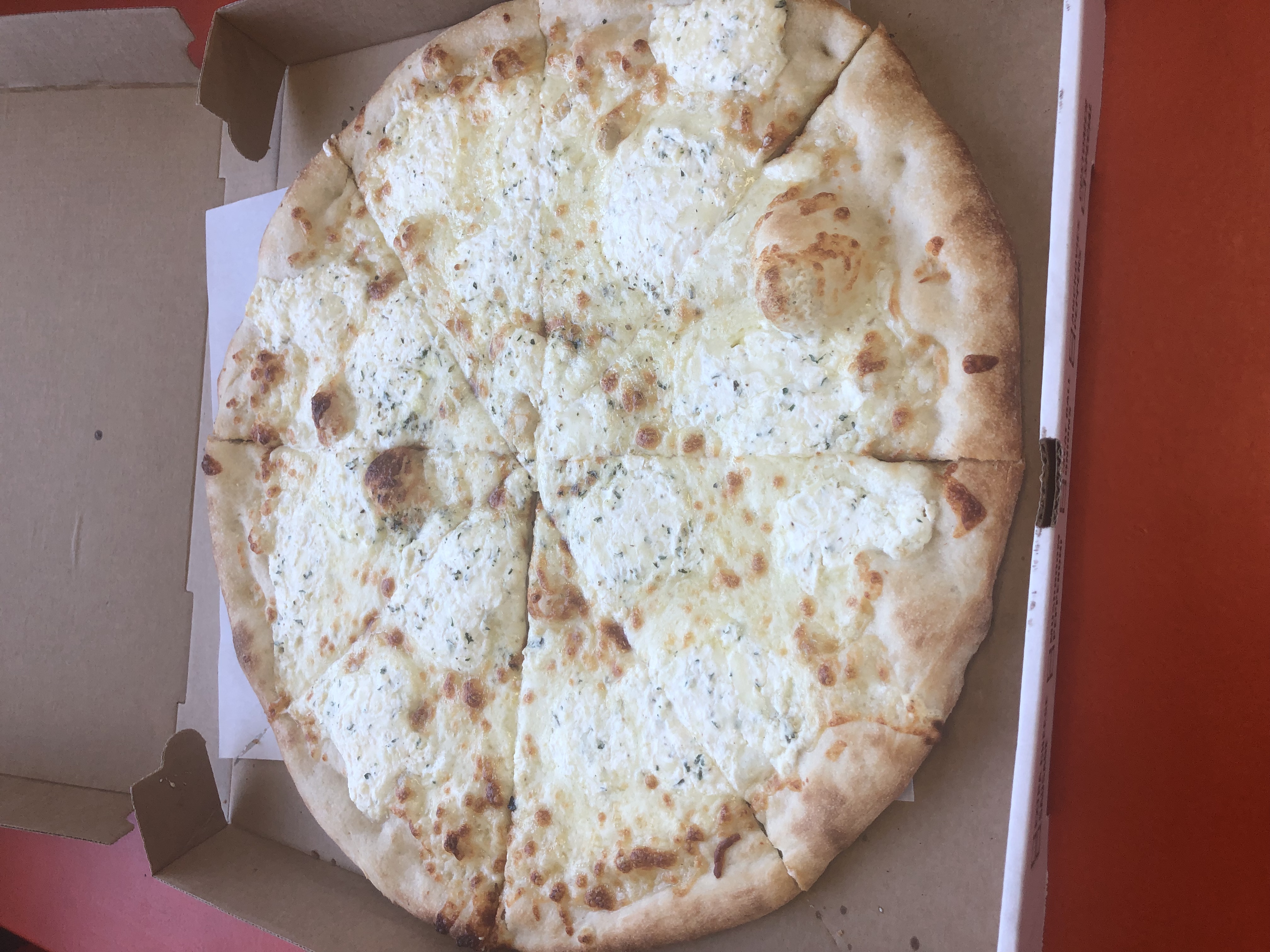 Order White Pizza food online from Pizza Cucina store, Westbury on bringmethat.com