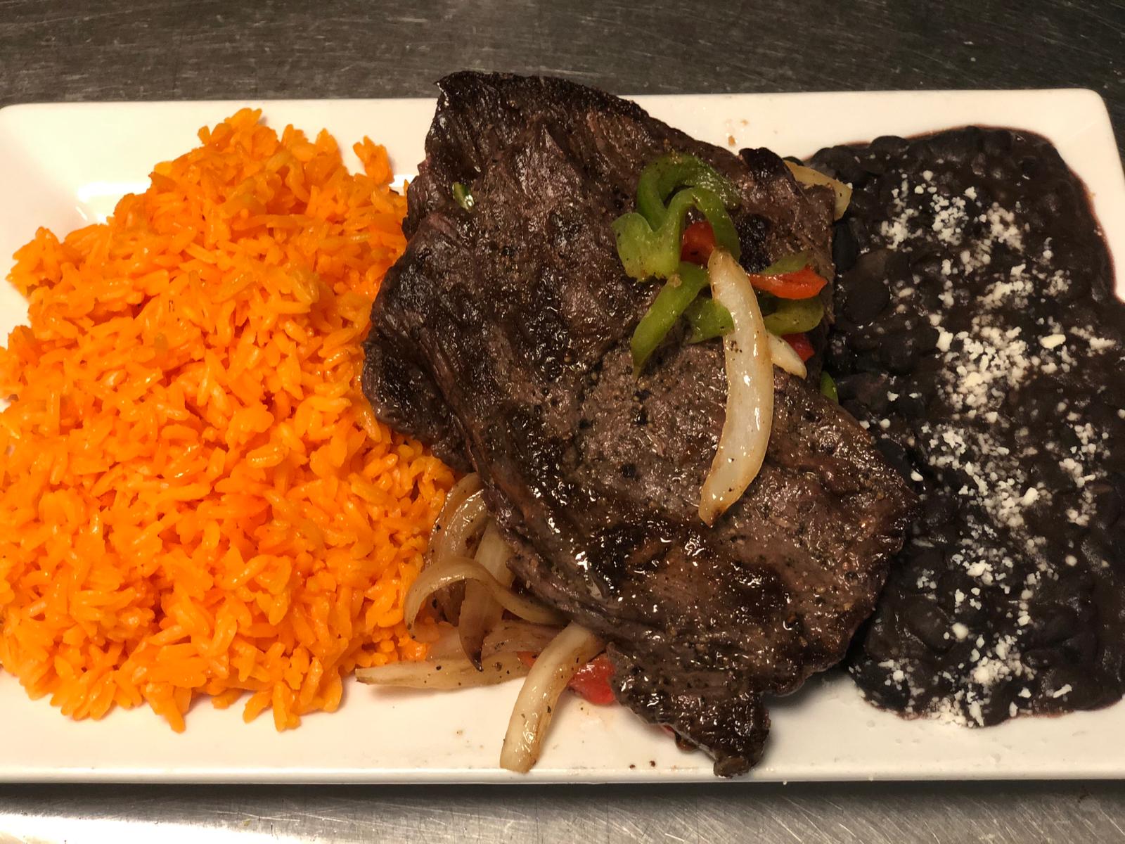 Order Plato Steak food online from Casa Tacos Mexican Restaurant store, New York on bringmethat.com