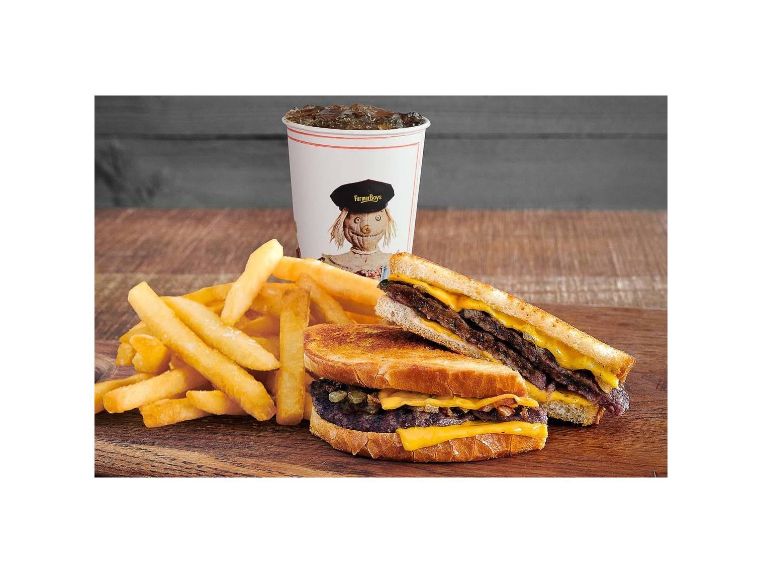 Order Patty Melt Combo food online from Farmer Boys store, Victorville on bringmethat.com