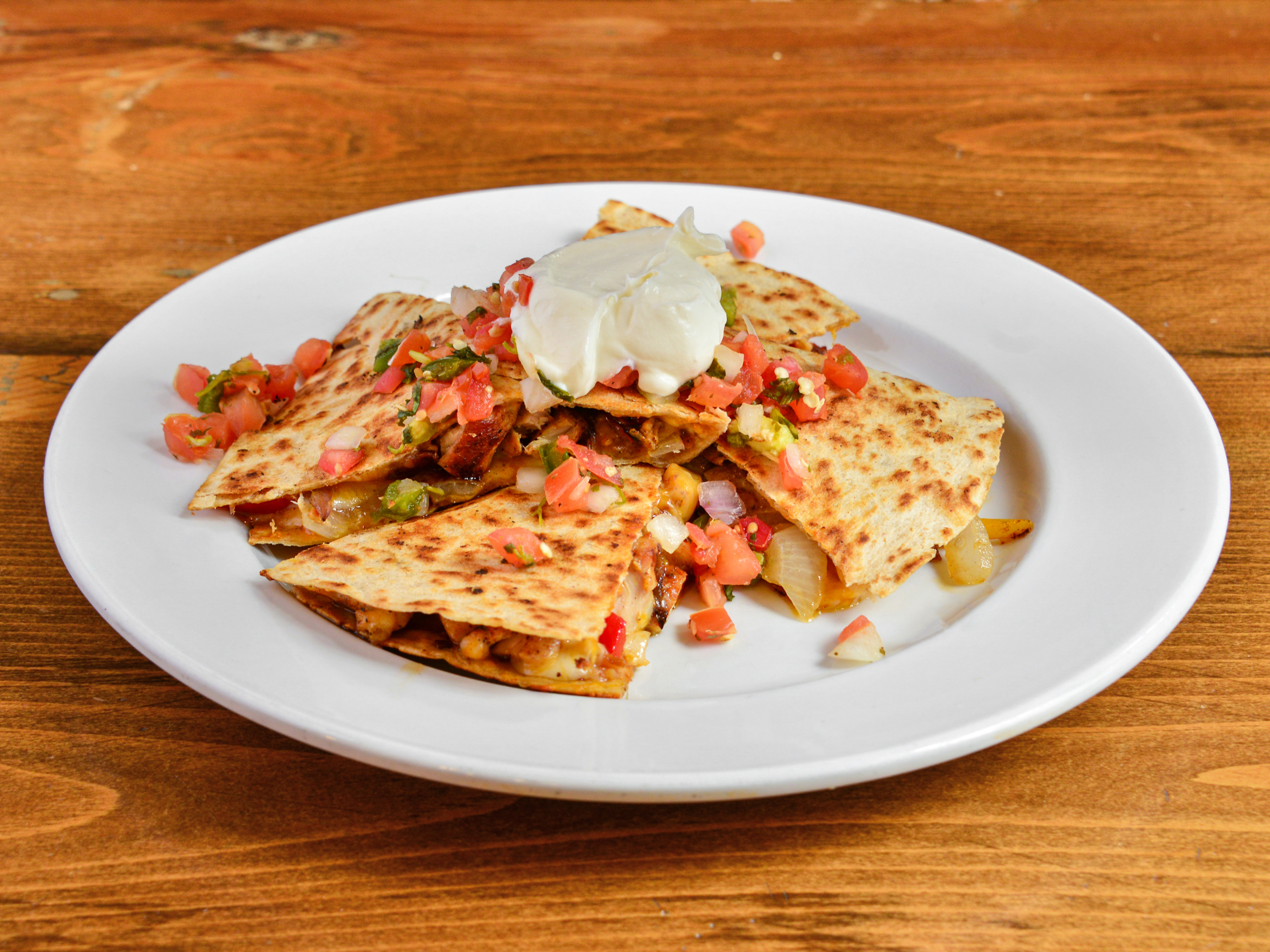 Order Southwest Chicken Quesadilla food online from St Joseph Brewery & Public House store, Indianapolis on bringmethat.com