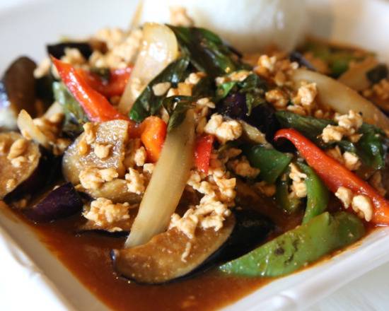 Order Eggplant Stir-Fried food online from Panang South Okc store, Oklahoma City on bringmethat.com