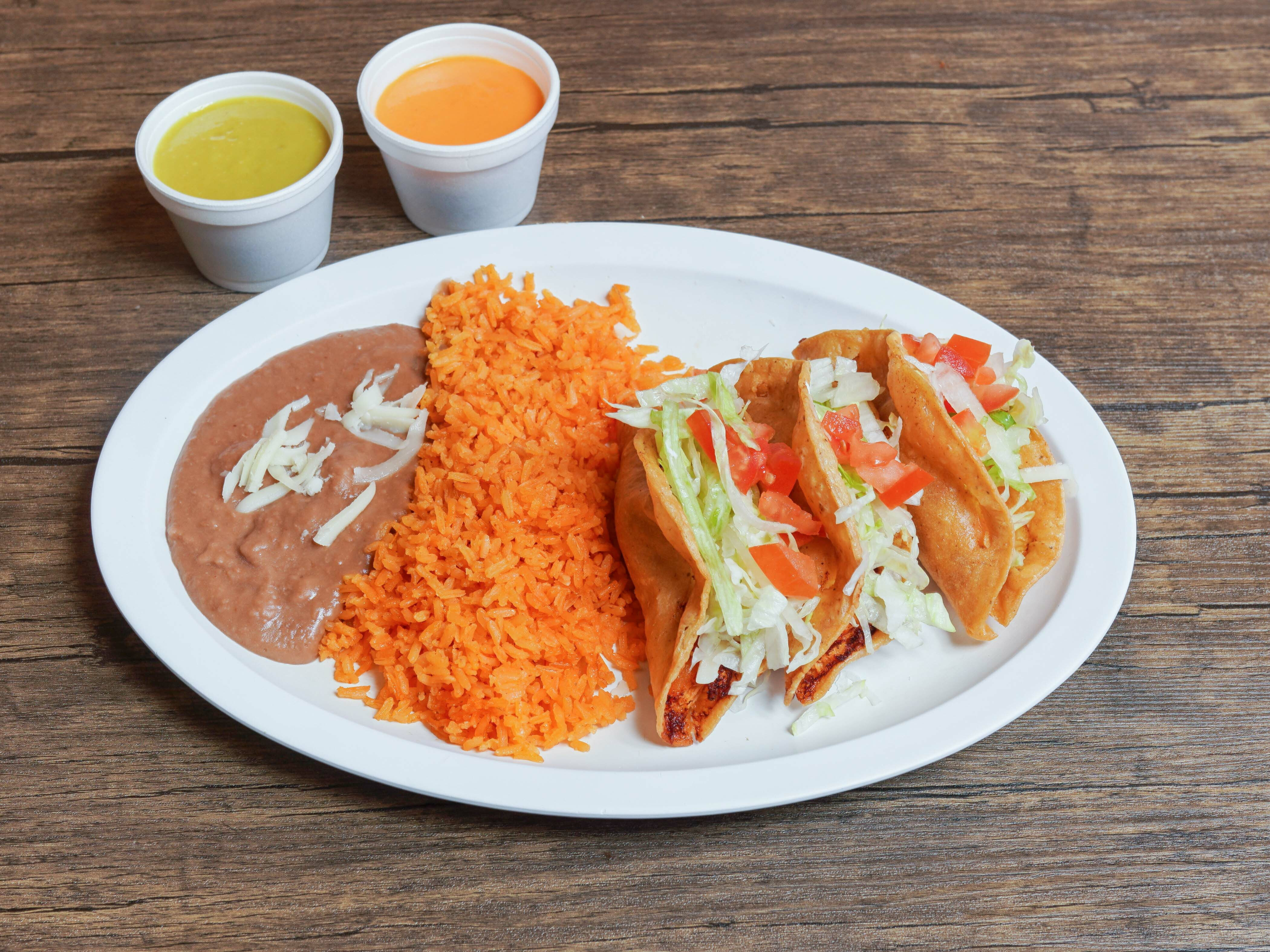 Order Crispy Taco Dinner food online from Fast burrito store, Chicago on bringmethat.com
