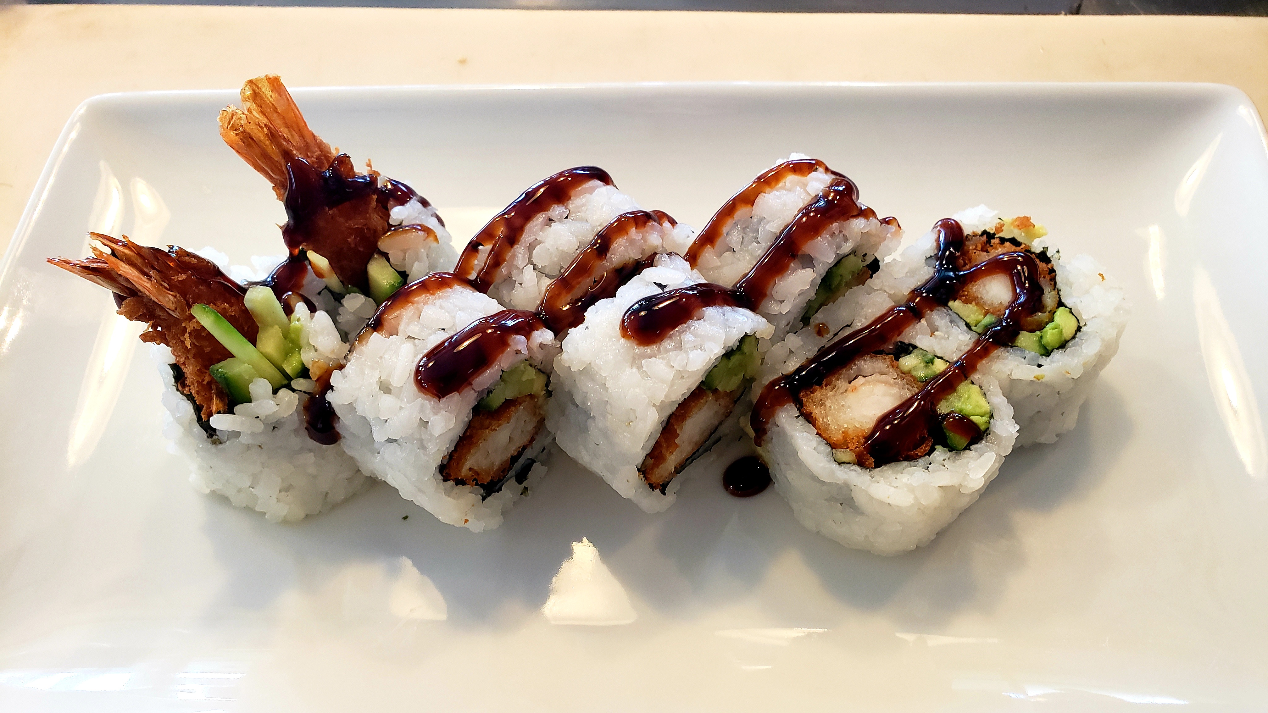 Order Tempura Shrimp Roll food online from Asahi Express store, Albuquerque on bringmethat.com