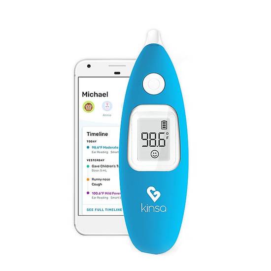 Order Kinsa Smart Ear Bluetooth Instant Read Thermometer with Family Health Tracking App food online from Bed Bath & Beyond store, Lancaster on bringmethat.com