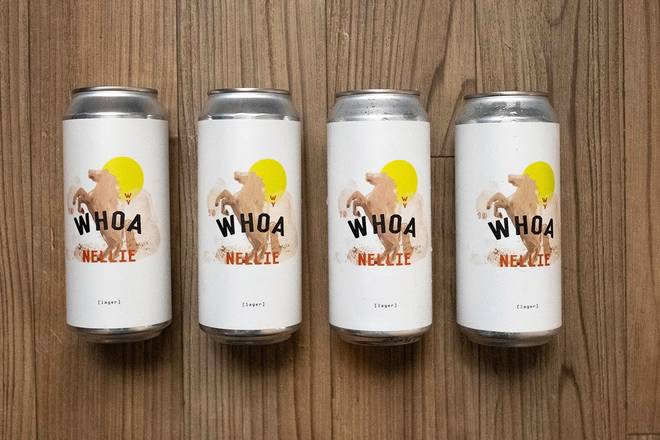 Order Whoa, Nellie® Mexican Style Lager 4pk-16oz (5.0% ABV) food online from Lazy Dog Restaurant & Bar store, Montclair on bringmethat.com