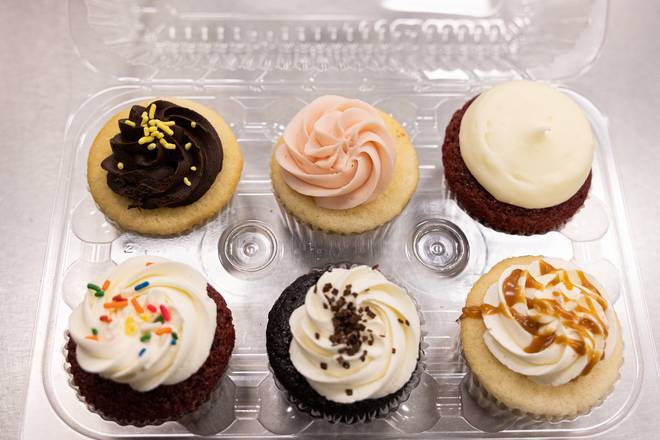 Order Assorted 6 Pack of Cupcakes food online from Bakeshop store, Arlington on bringmethat.com