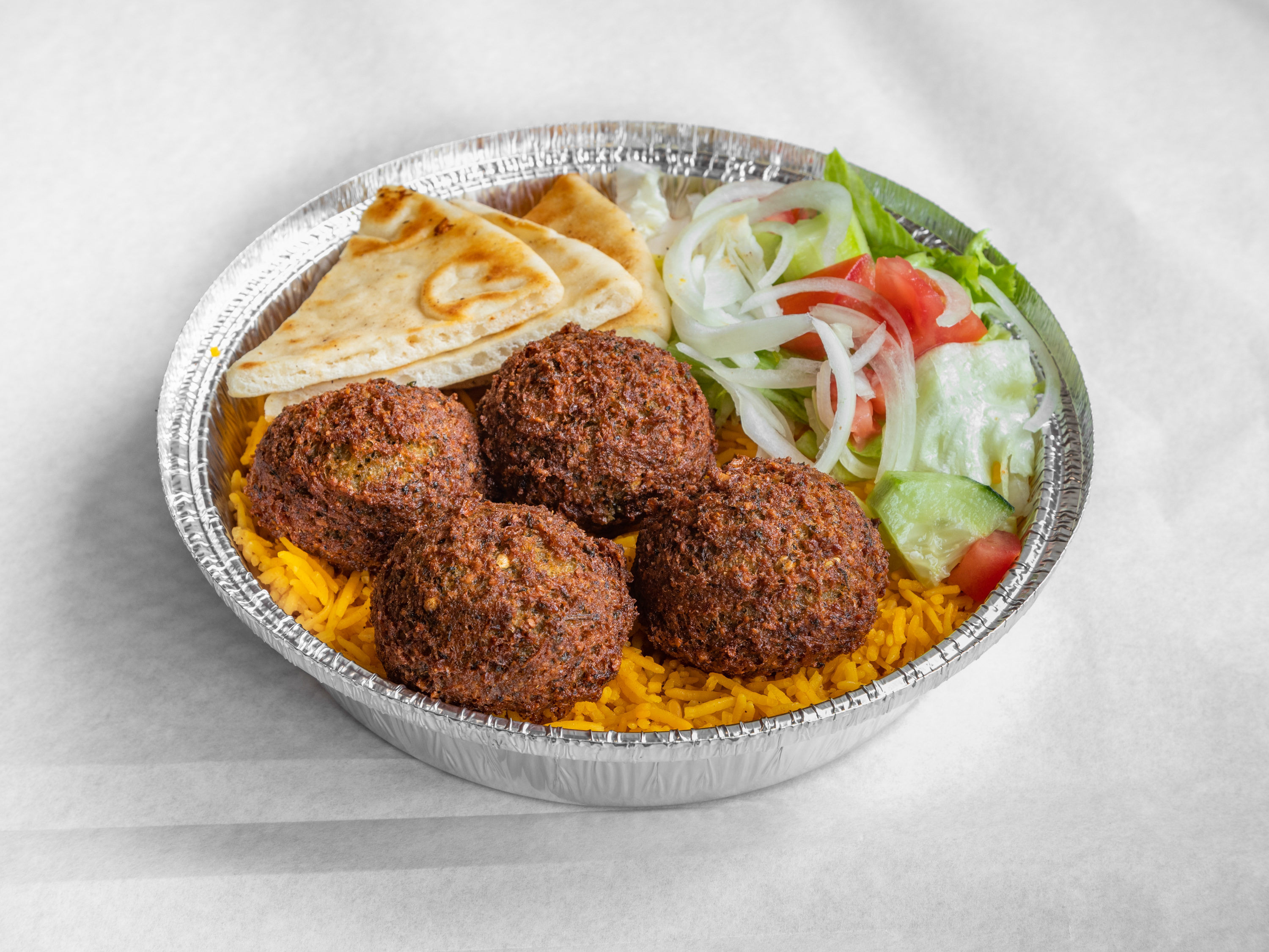 Order Falafel Platter food online from Mo Grill And Sweets store, Somerville on bringmethat.com