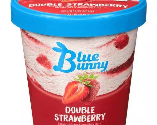 Order Blue Bunny Double Strawberry , 14 fl oz food online from Abc Discount Store store, San Diego on bringmethat.com