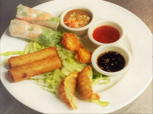 Order 52. Appetizer Sampler food online from Saigon nites store, Scottsdale on bringmethat.com