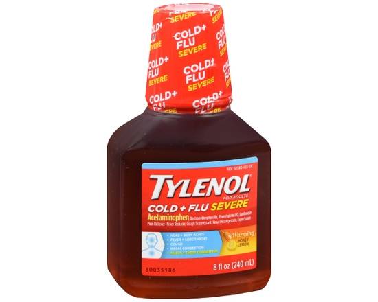 Order TYLENOL Cold + Flu Severe Liquid Day Warming Honey Lemon food online from Scripx Pharmacy store, Plano on bringmethat.com