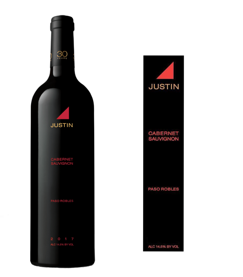 Order JUSTIN CABERNET PASO ROBLES 750ML food online from Village Wine & Spirits store, Ventura on bringmethat.com