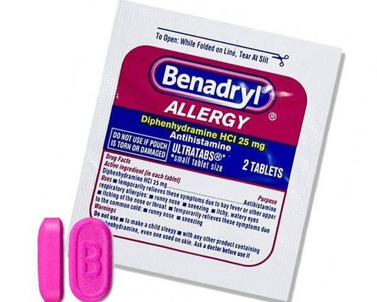 Order Benadryl Allergy (2 Tabelts) food online from Ctown Supermarkets store, Uniondale on bringmethat.com