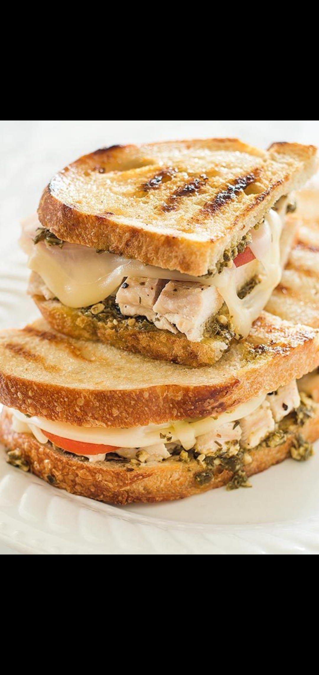 Order Grilled Chicken Melted Swiss Tomatoes & Pesto Sauce Signature Sandwich  food online from American Gourmet Foods Deli store, New York on bringmethat.com