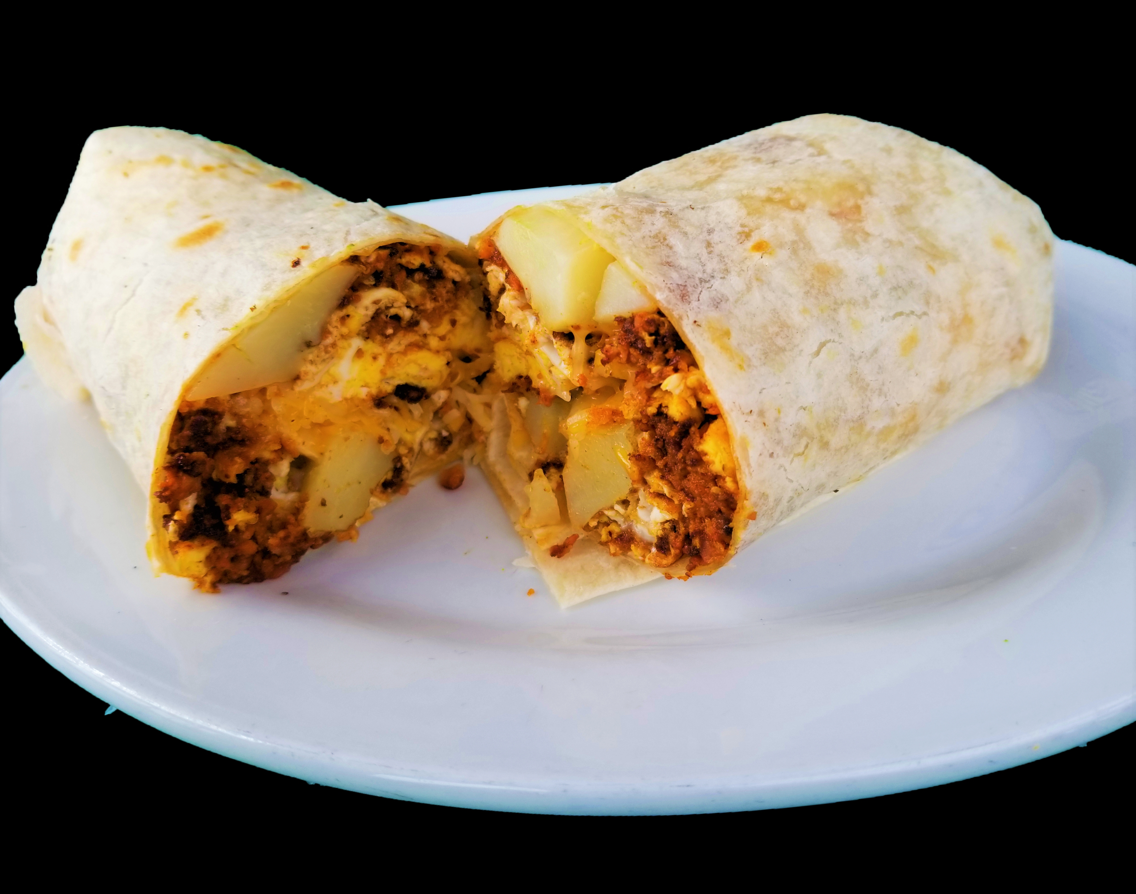 Order Chorizo, Eggs and Cheese Burrito food online from Great Mex store, Newport Beach on bringmethat.com