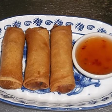 Order 69. Vegetarian Fried Rolls food online from Thai House store, Columbus on bringmethat.com