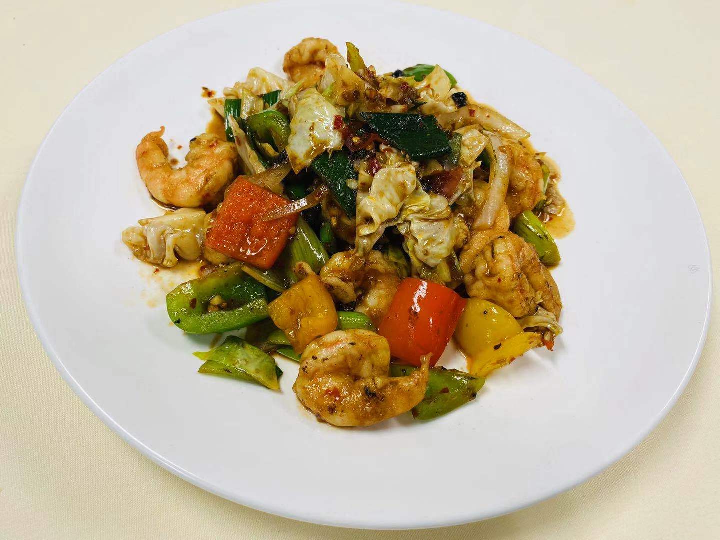 Order H6. Shrimp in Black Bean Sauce food online from Wei Authentic Chinese Cuisine store, Marietta on bringmethat.com