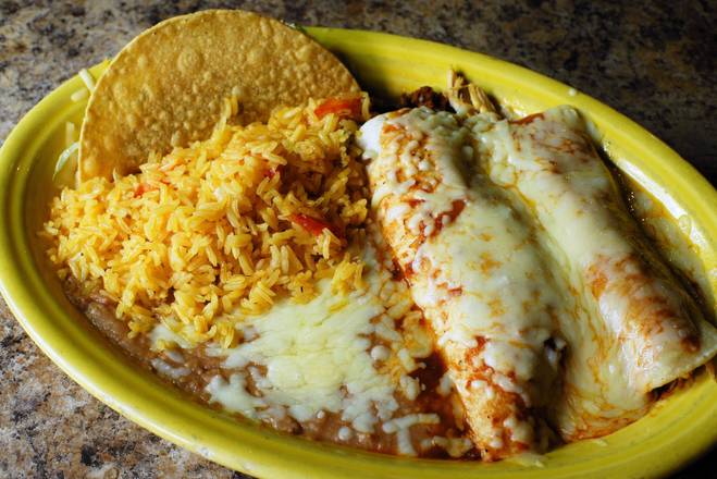 Order Choose Two Items food online from Los Charros Mexican Restaurants store, Rockdale County on bringmethat.com