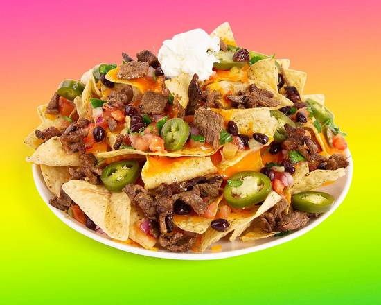 Order Carne Asada Nachos food online from Chuck'S Cheesesteaks store, Fort Mill on bringmethat.com