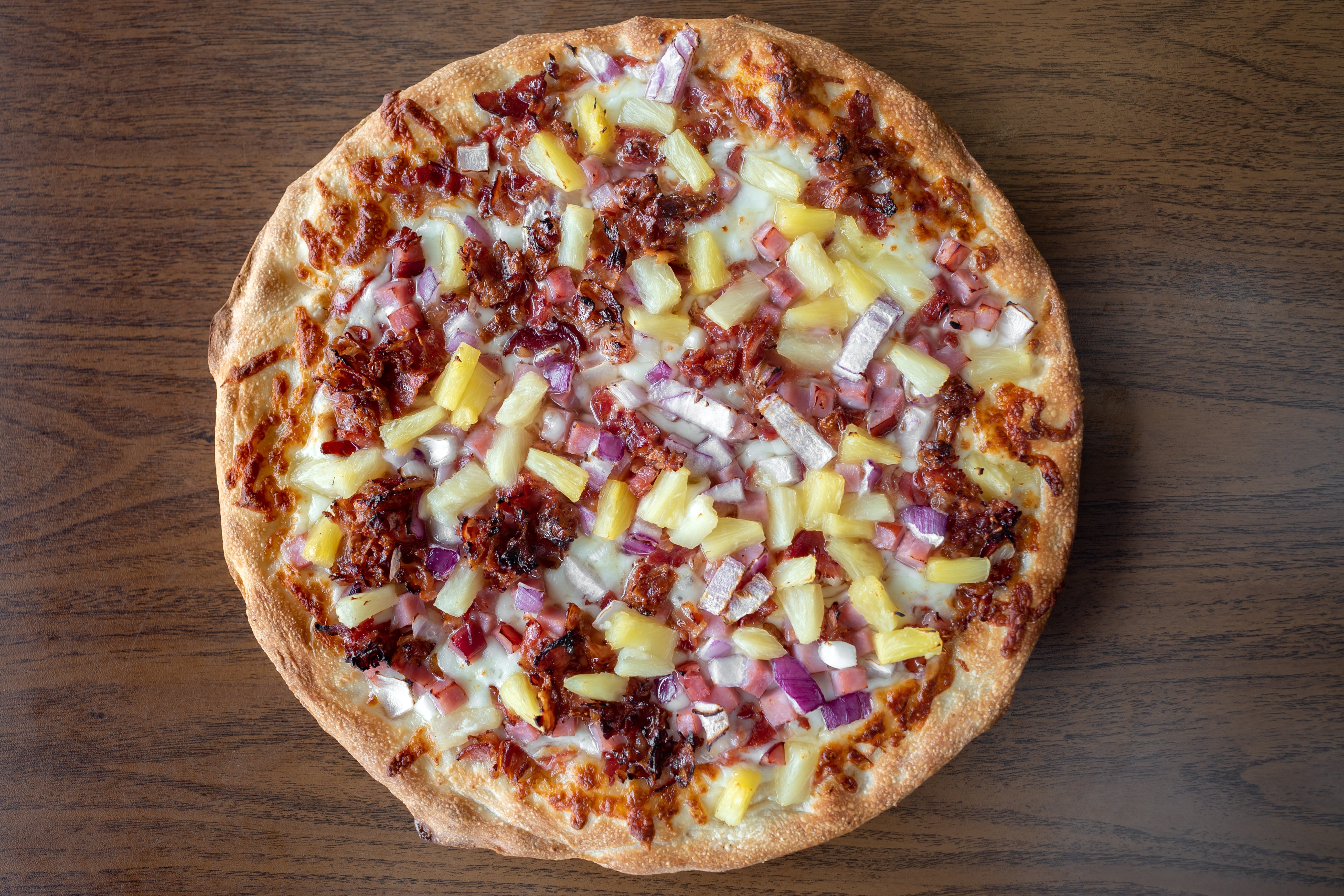 Order Pineapple Express Pizza - Small 9" (6 Slices) food online from Pjay Pizza store, Parma on bringmethat.com