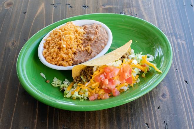 Order Kids Beef Taco food online from Blue Goose Cantina store, Mckinney on bringmethat.com