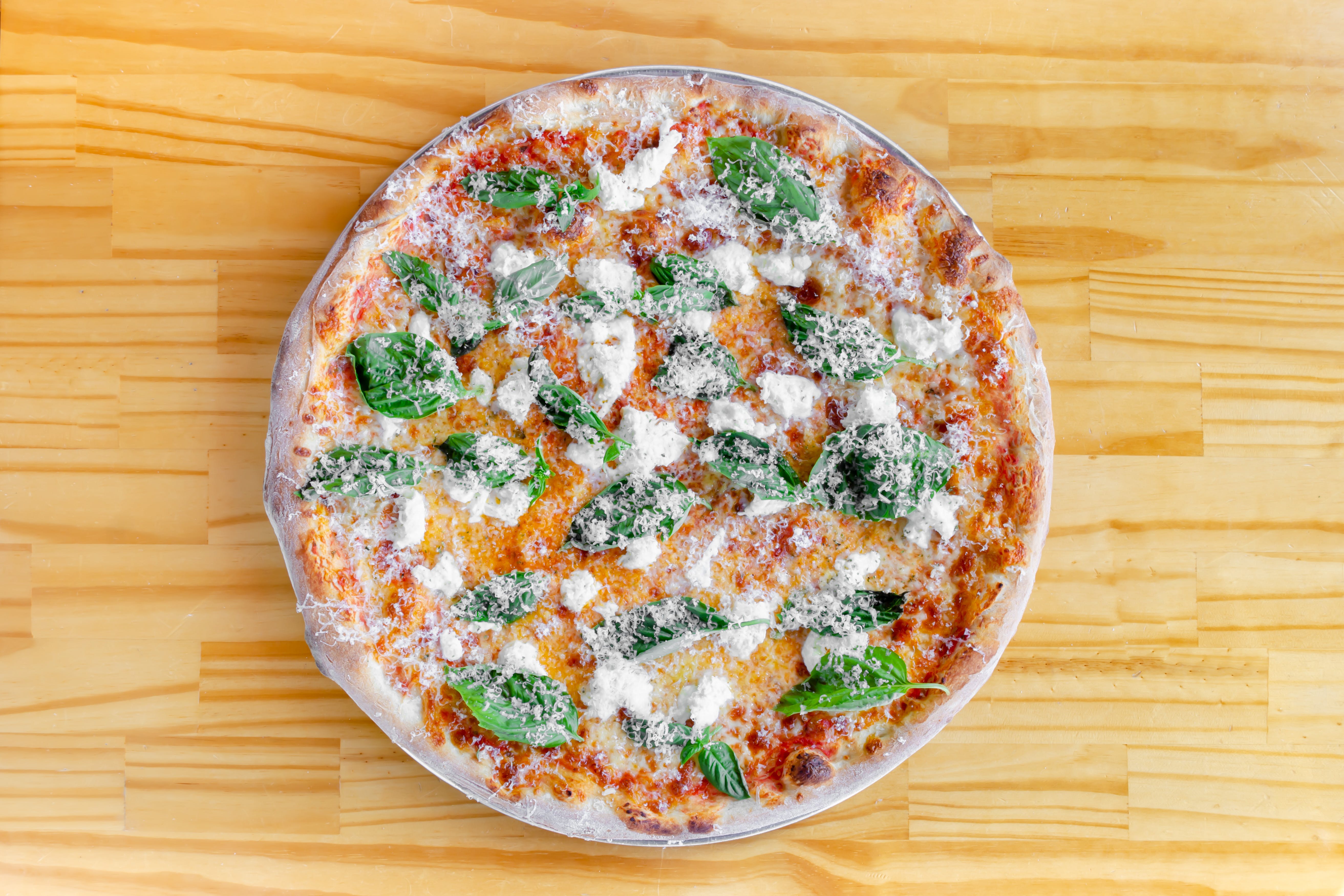 Order Margarita Pizza - 16" food online from Urban Tomato store, Palisades Park on bringmethat.com