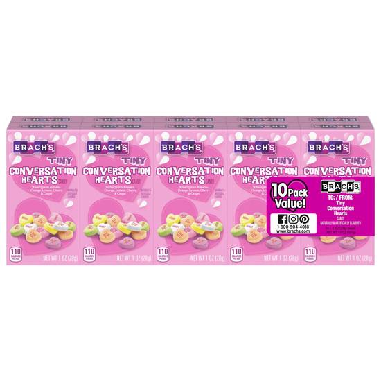 Order Brach's Valentine's Day Tiny Conversation Hearts, Friendship Exchange, 1 oz Boxes, 10 Ct food online from Cvs store, MAPLE GLEN on bringmethat.com