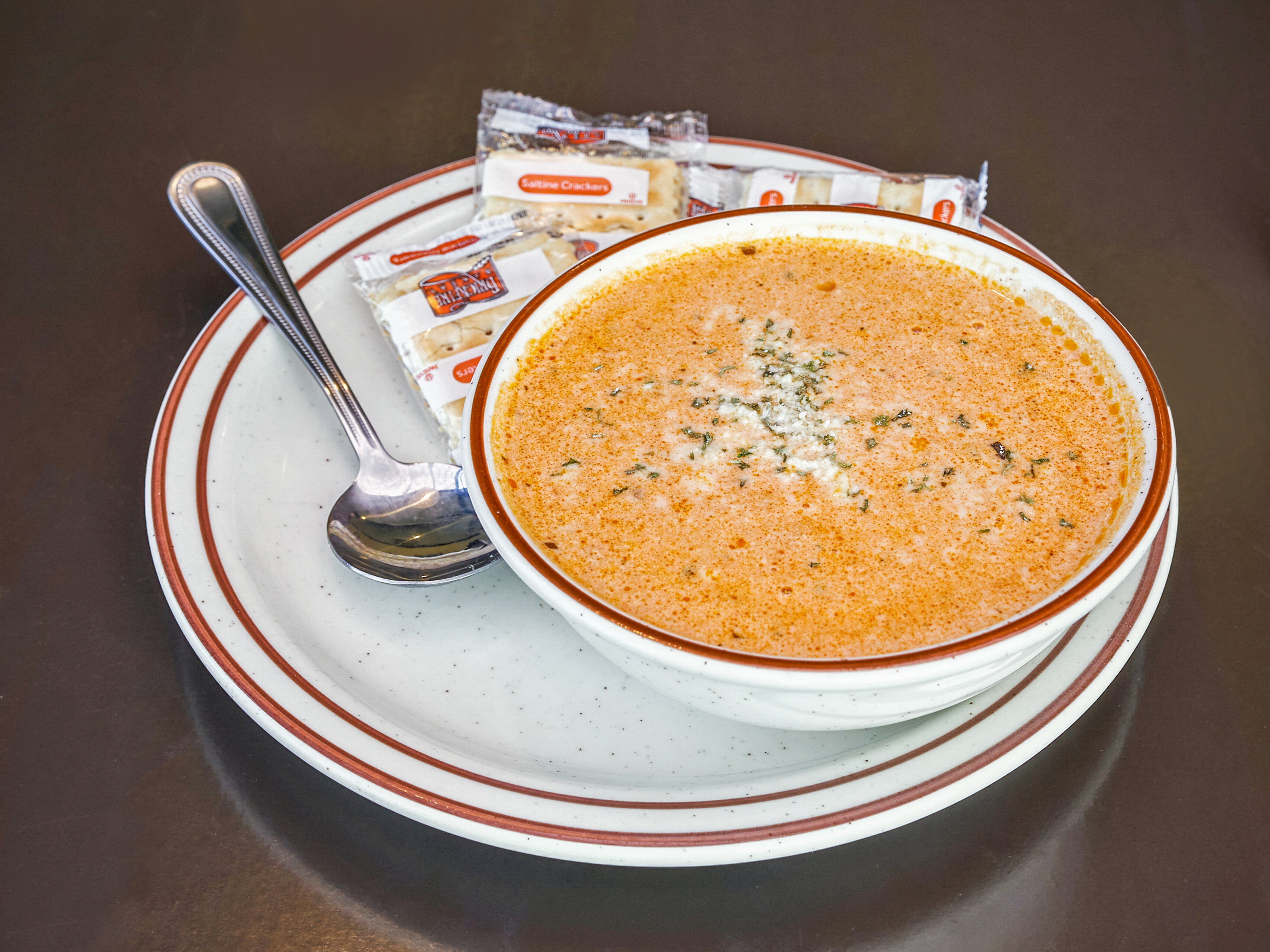 Order Tomato Bisque Soup food online from North Point Grill store, Winston-Salem on bringmethat.com