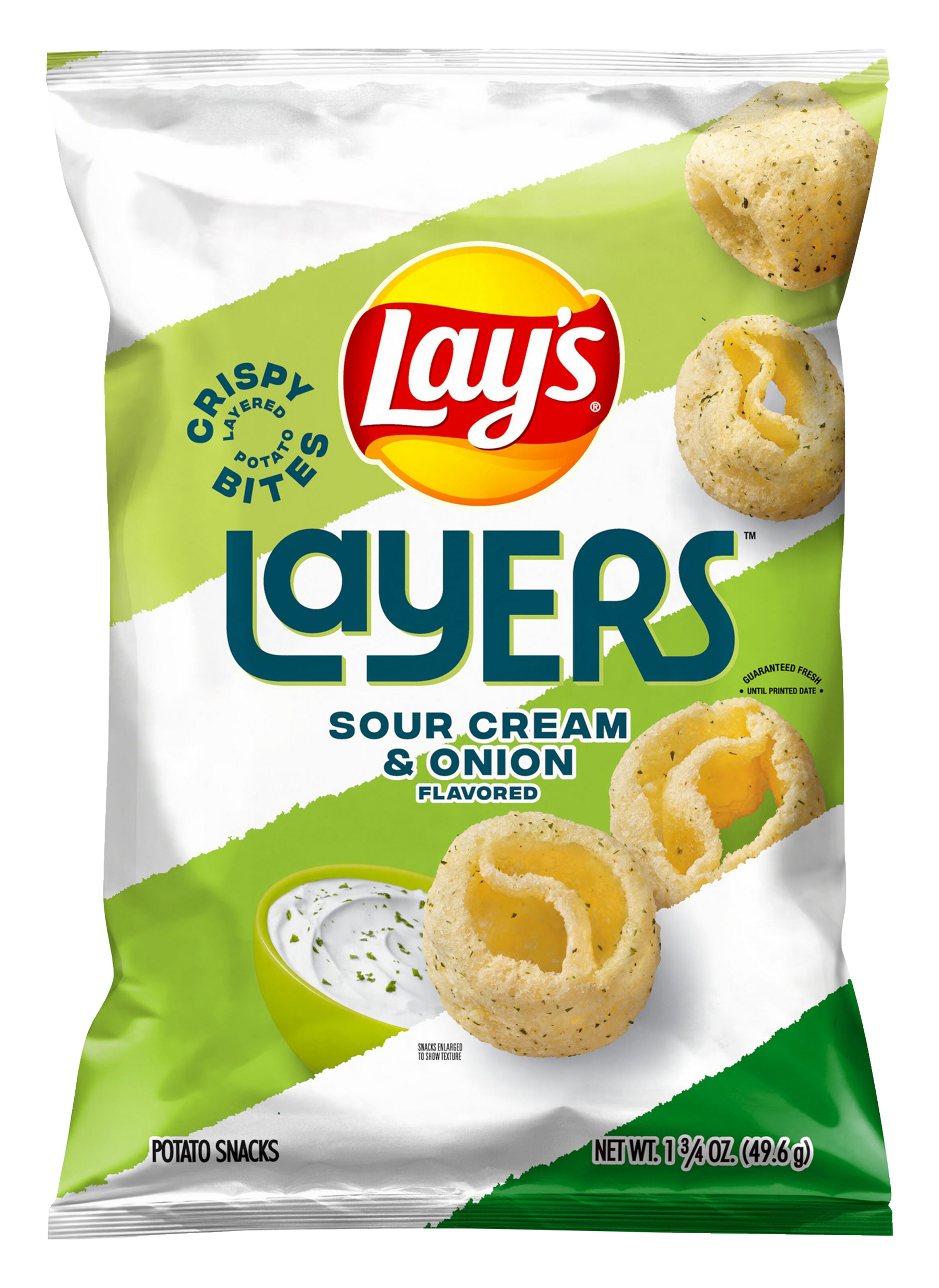 Order Lay's Layers Sour Cream and Onion 1.75oz food online from Chevron Extramile store, San Jose on bringmethat.com