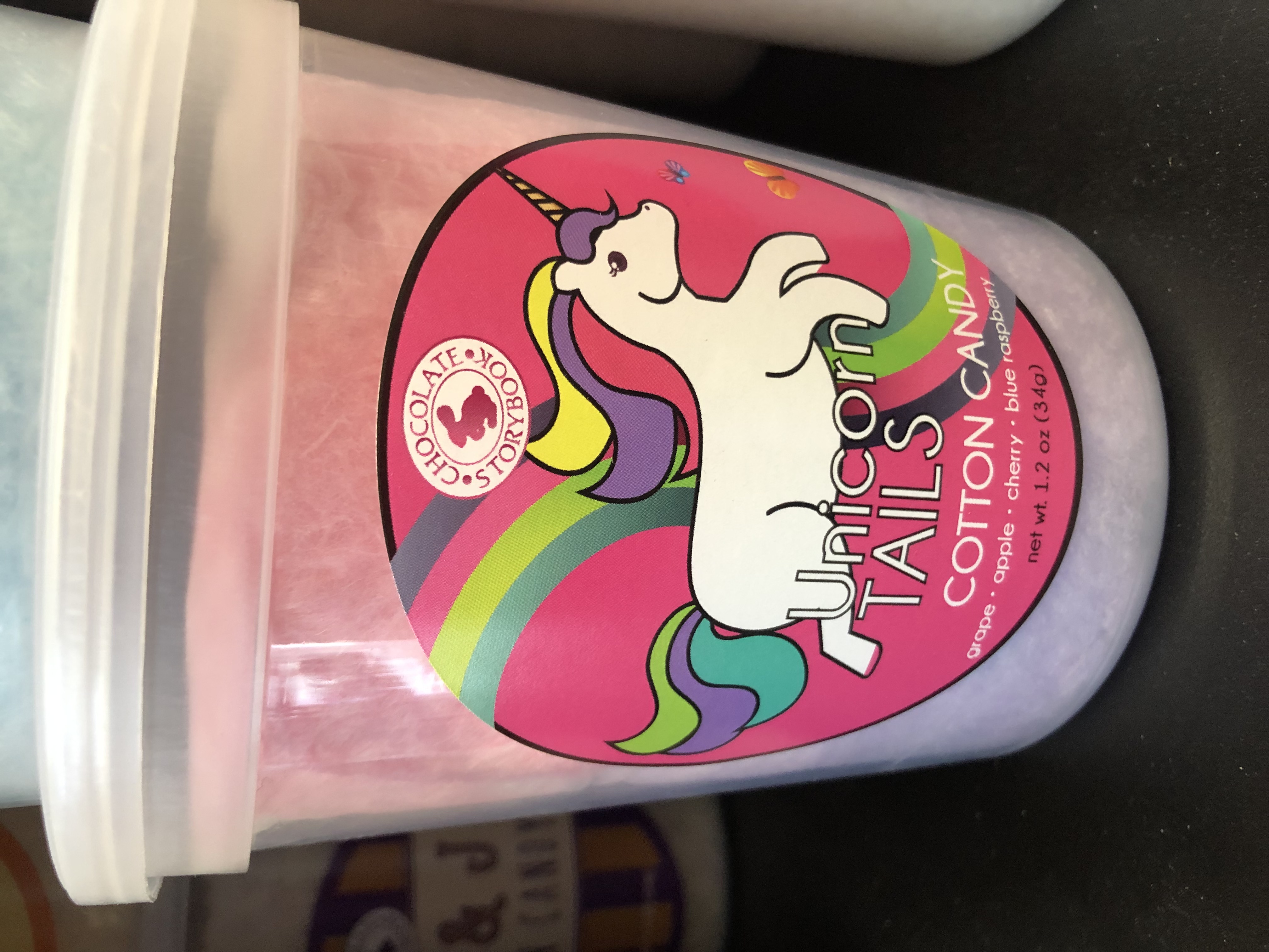 Order Unicorn Tails Cotton Candy food online from Buckeye Candy Company store, Columbus on bringmethat.com