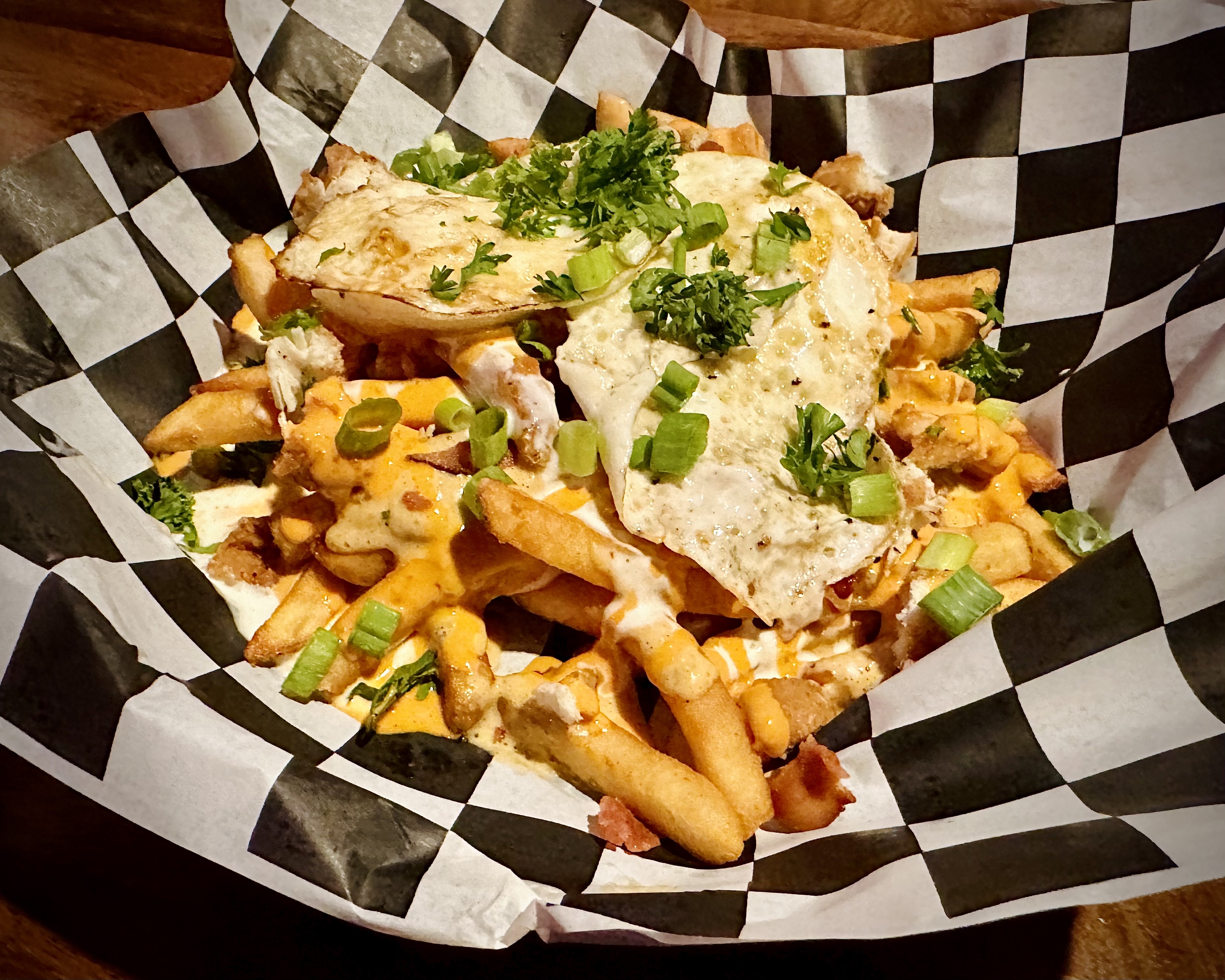 Order Chef Ben's Hangover Fries food online from Dunning Pour House store, Chicago on bringmethat.com
