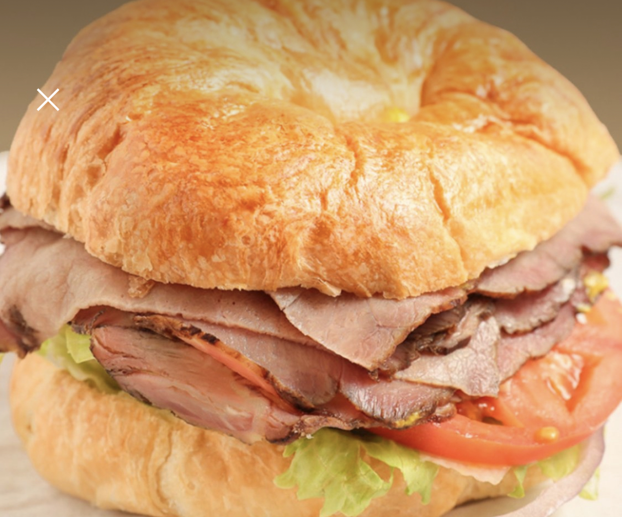 Order Roast Beef Lunch Sandwich food online from Bosa Donuts store, Surprise on bringmethat.com