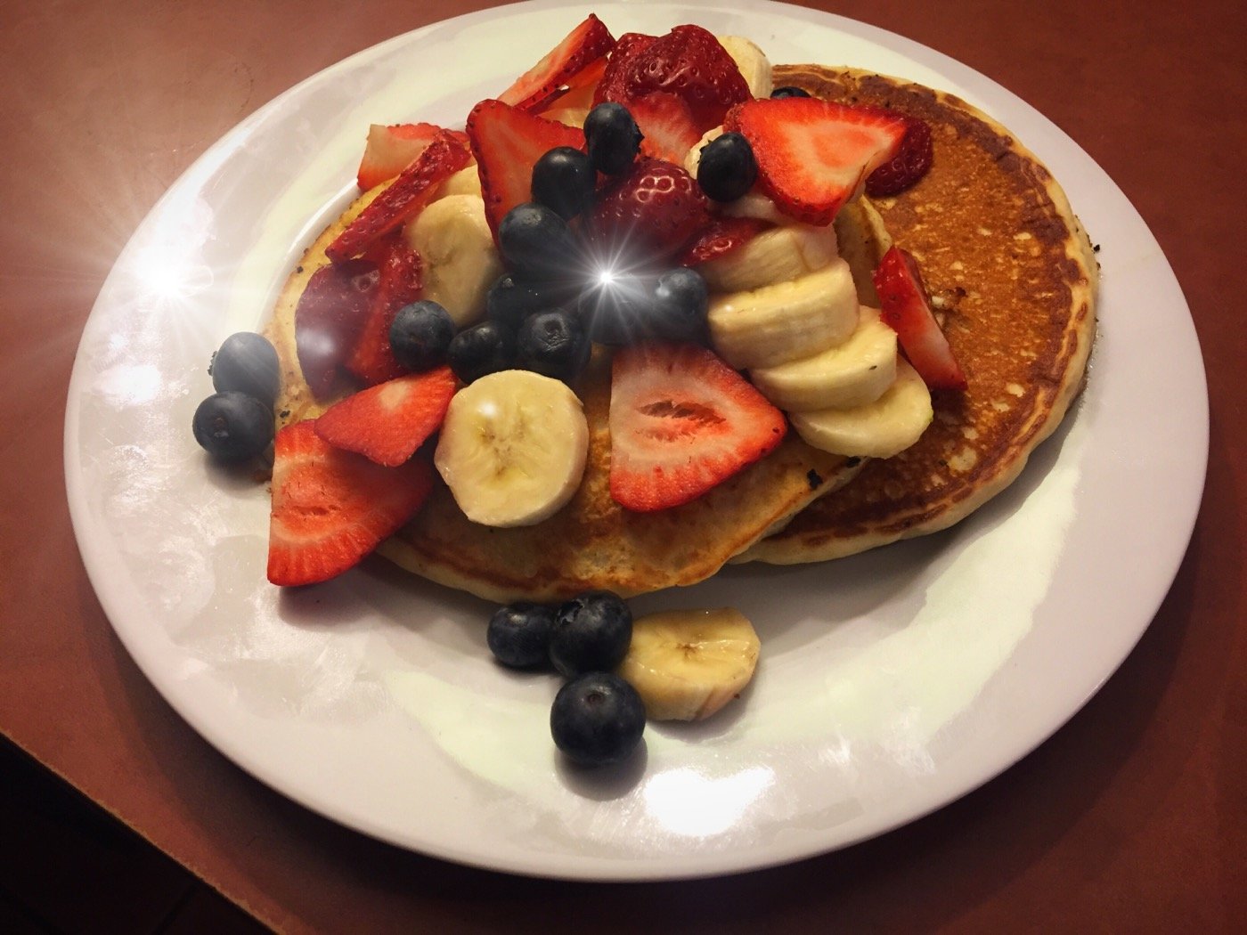 Order Homemade Pancakes food online from Healthy Garden & Gourmet Pizza store, Moorestown on bringmethat.com