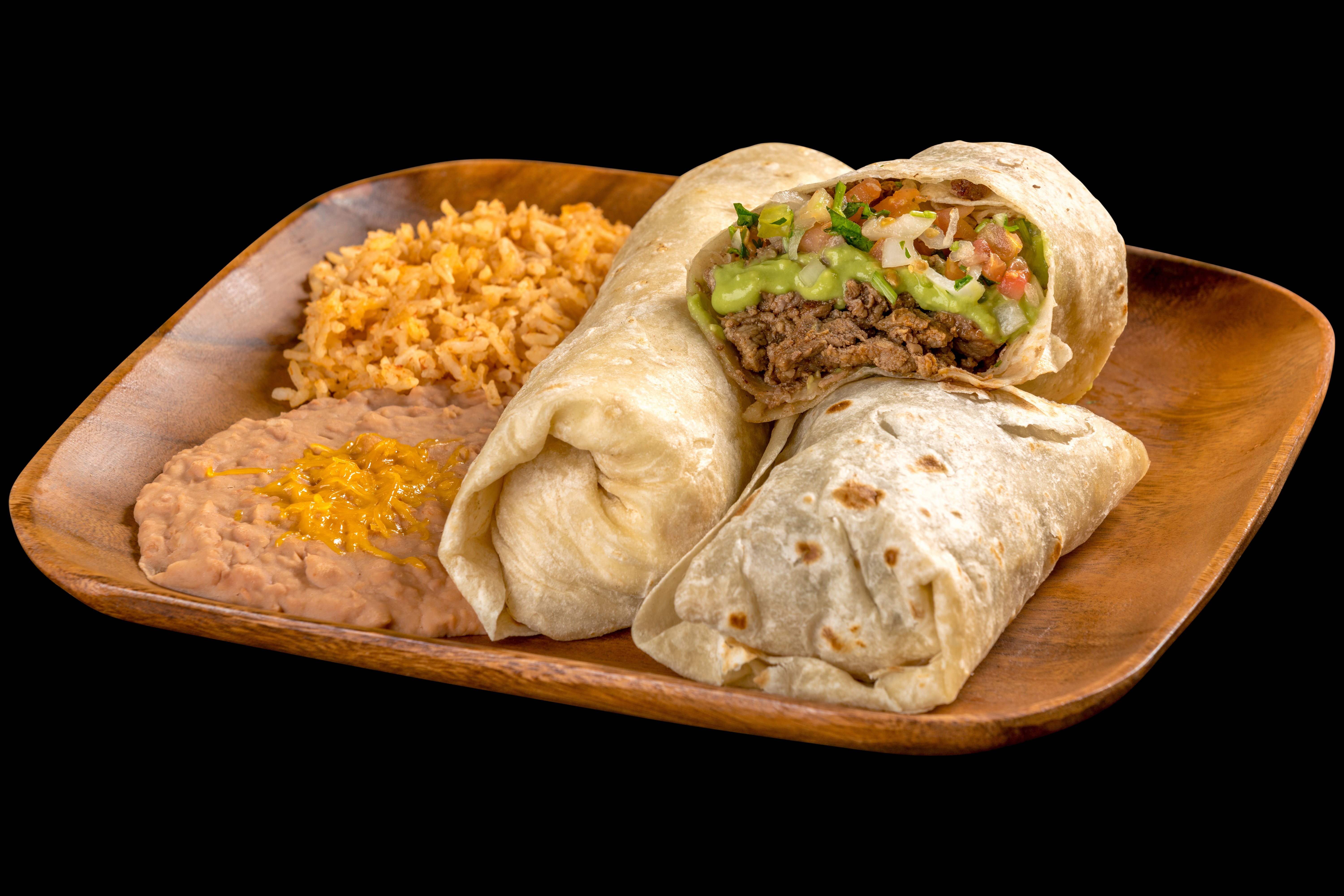 Order #14 Two Carne Asada Burritos Combo Plate food online from Filiberto Mexican Food store, Mesa on bringmethat.com
