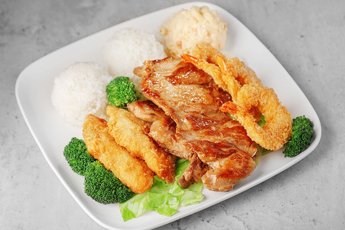 Order Seafood Mix food online from Ono Hawaiian Bbq store, Sacramento on bringmethat.com