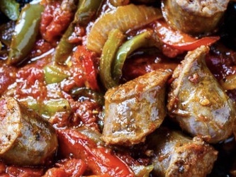 Order Sausage and Roasted Peppers Sandwich food online from Saverio Pizzeria store, Anchorage on bringmethat.com