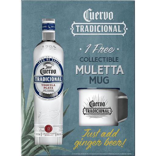 Order Jose Cuervo Tradicional Silver With Gift (750 ML) sku:138409 138409 food online from Bevmo! store, BURLINGAME on bringmethat.com