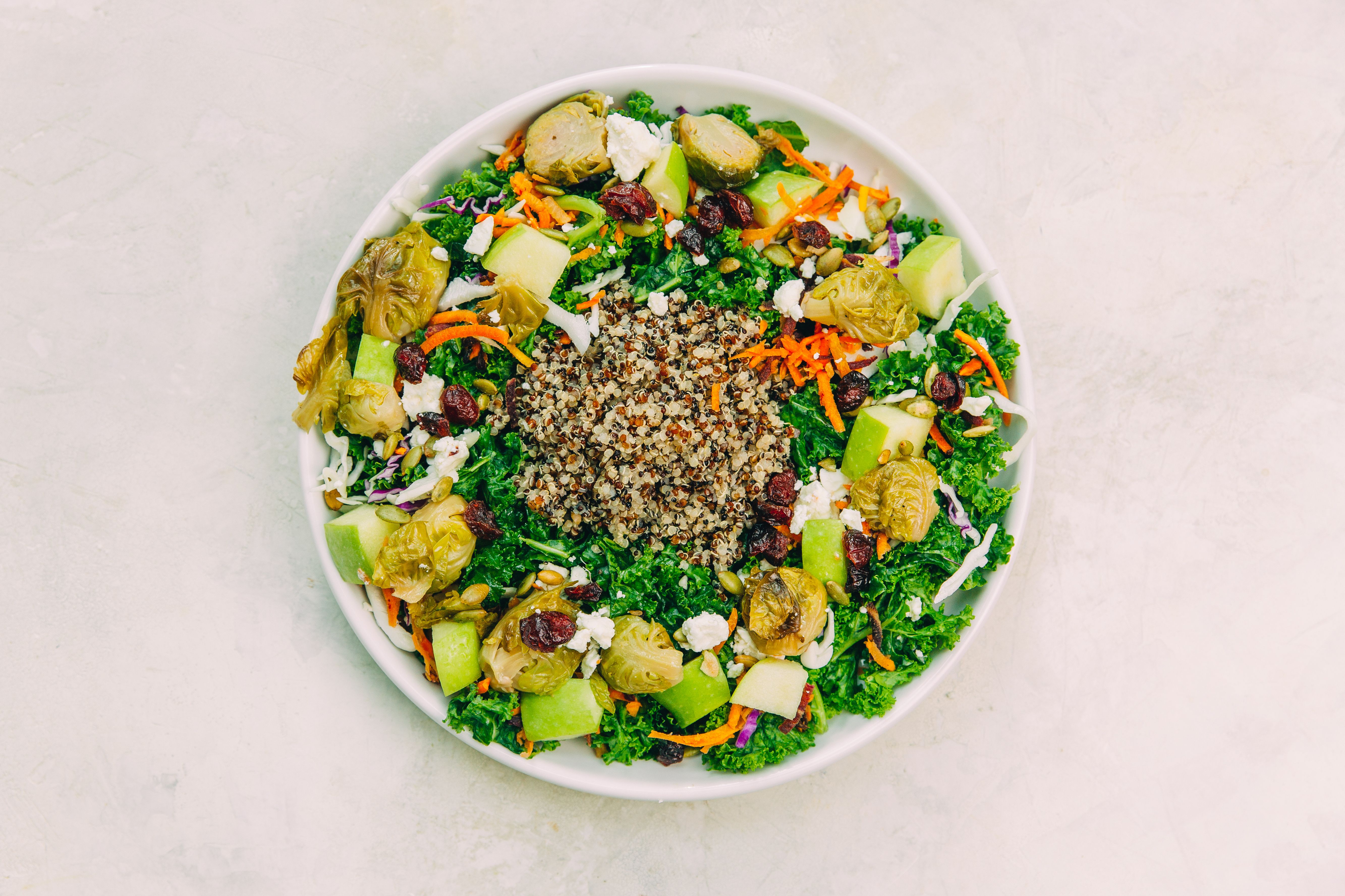 Order Brussels, Kale and Quinoa Salad food online from Ladle & Leaf store, San Francisco on bringmethat.com