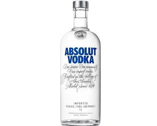 Order Absolut, 750mL vodka (40.0% ABV) food online from NEWBRIDGE WINES & SPIRITS CORP store, Levittown on bringmethat.com