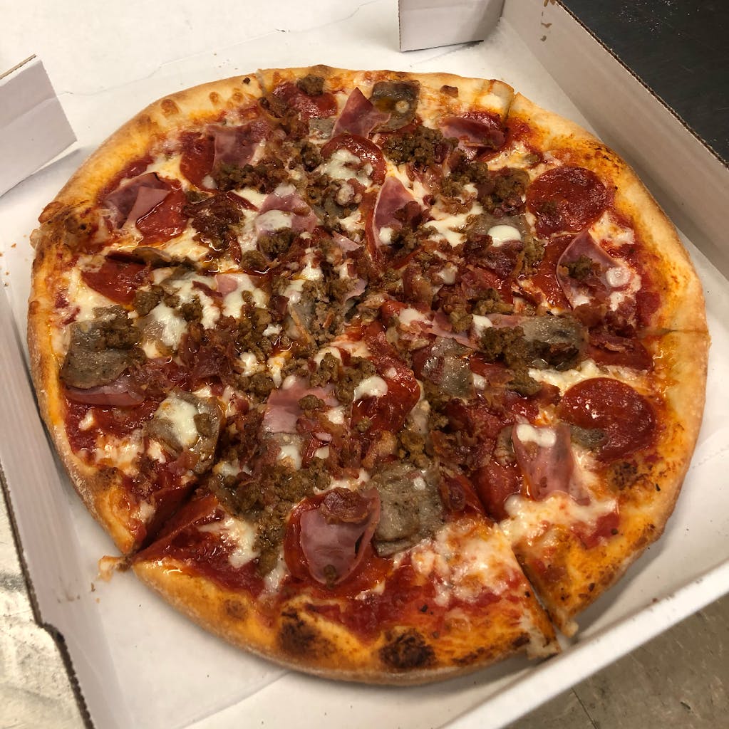 Order Meat Lover's Pizza - Small 12" food online from Verona Pizza store, Bellbrook on bringmethat.com