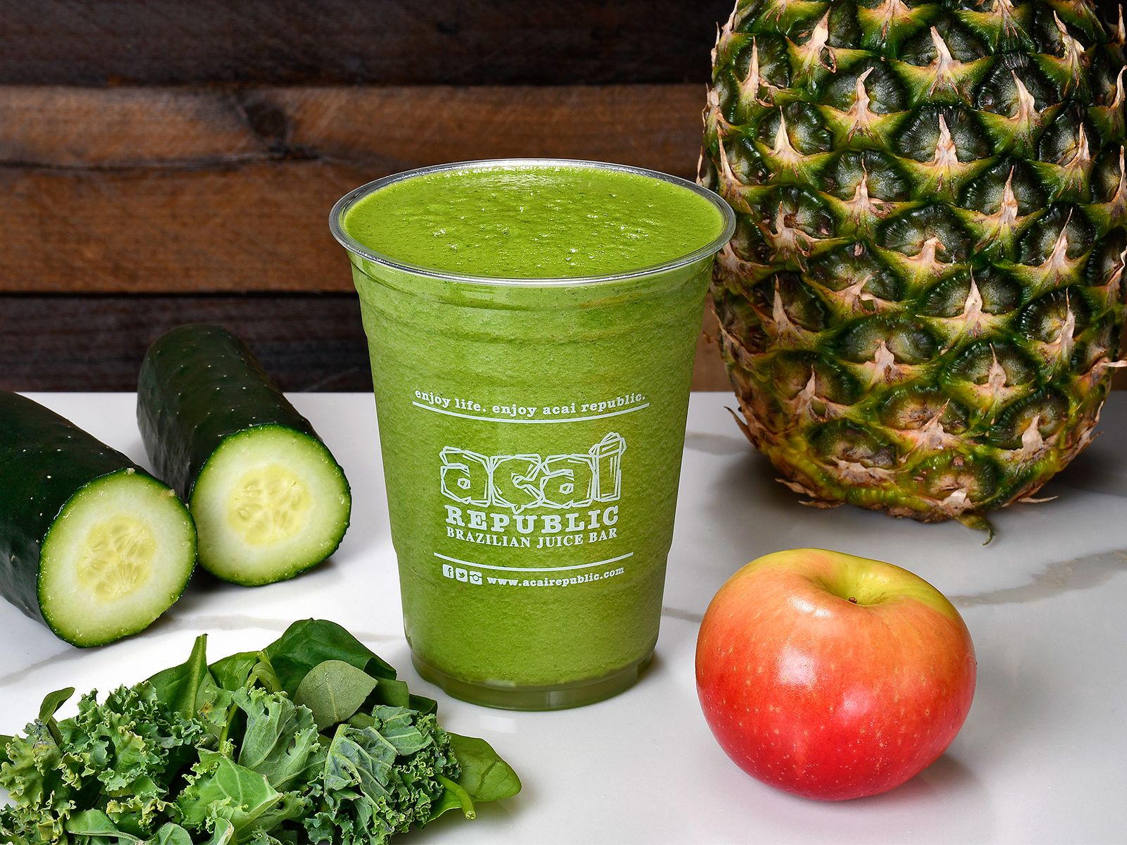 Order The Mr. Green Juice food online from Acai Republic store, Torrance on bringmethat.com