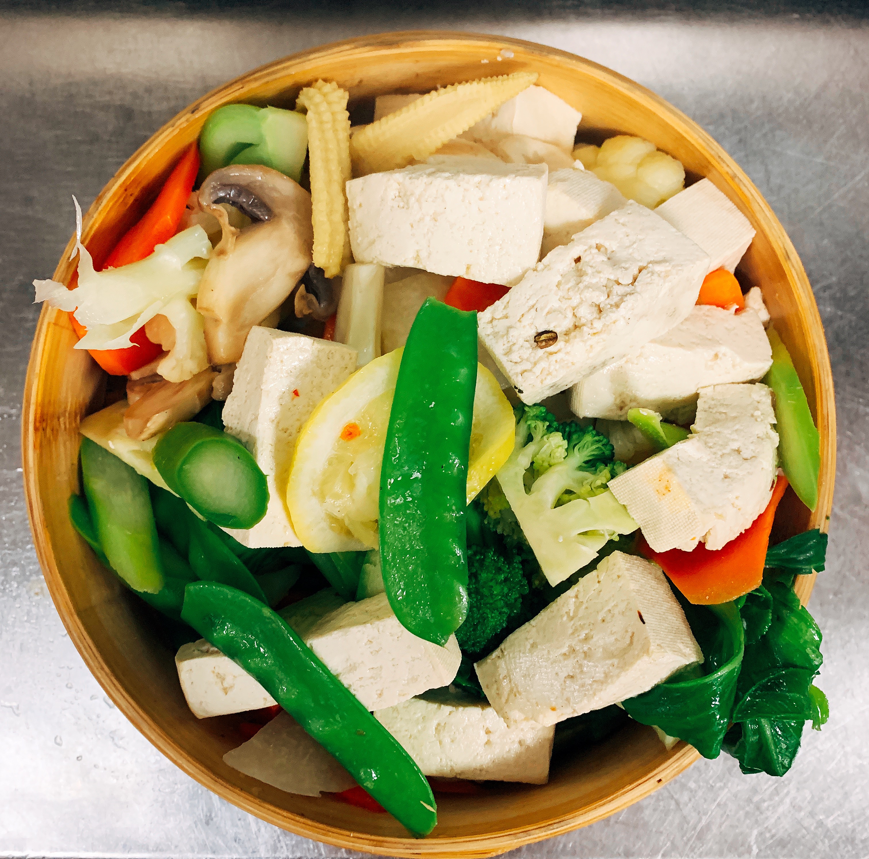 Order 701. Steamed Mixed Vegetables with Tofu Dinner food online from Ollie's To Go store, New York on bringmethat.com