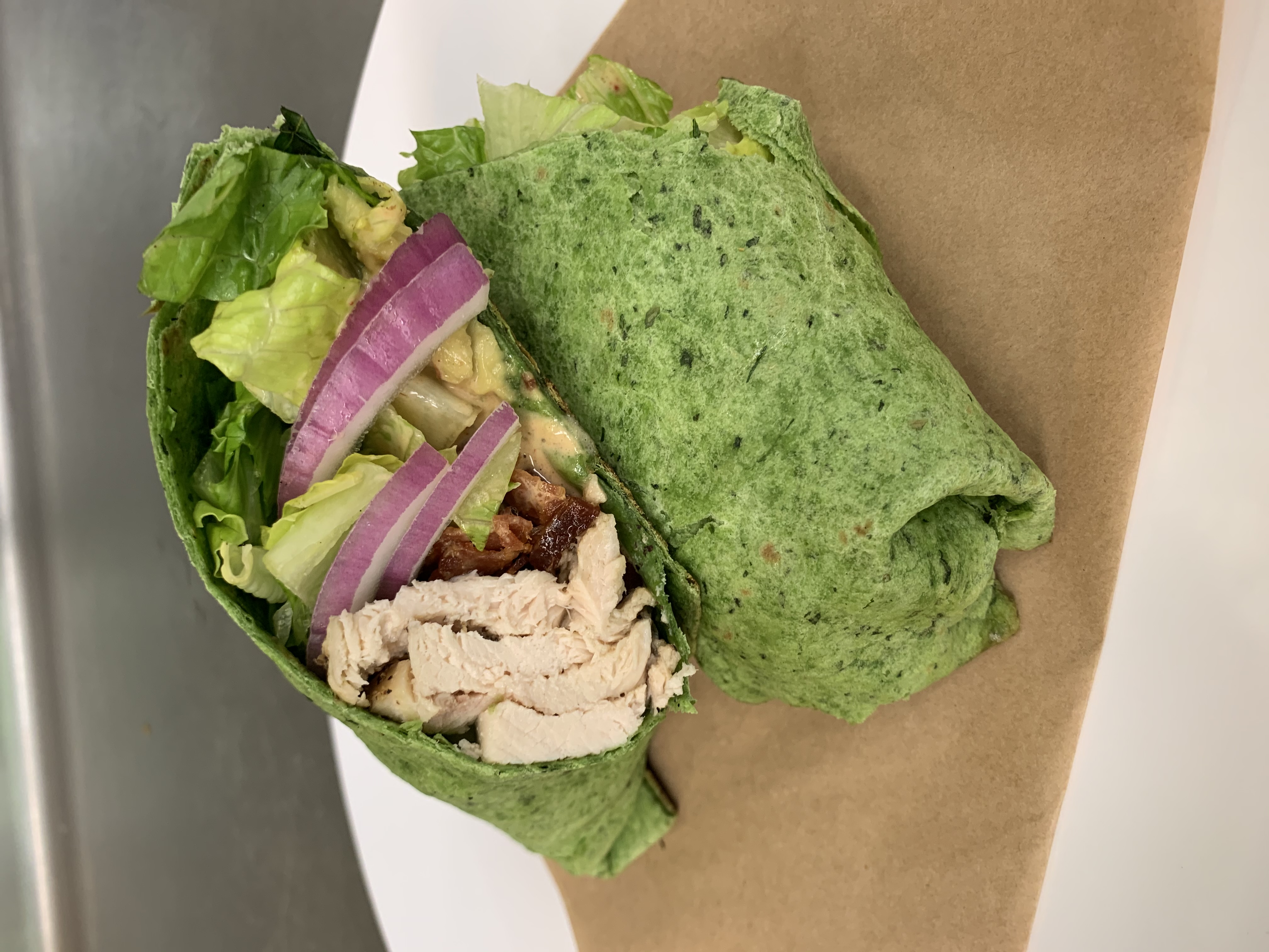 Order California Chicken Wrap food online from The Refectory store, Chicago on bringmethat.com