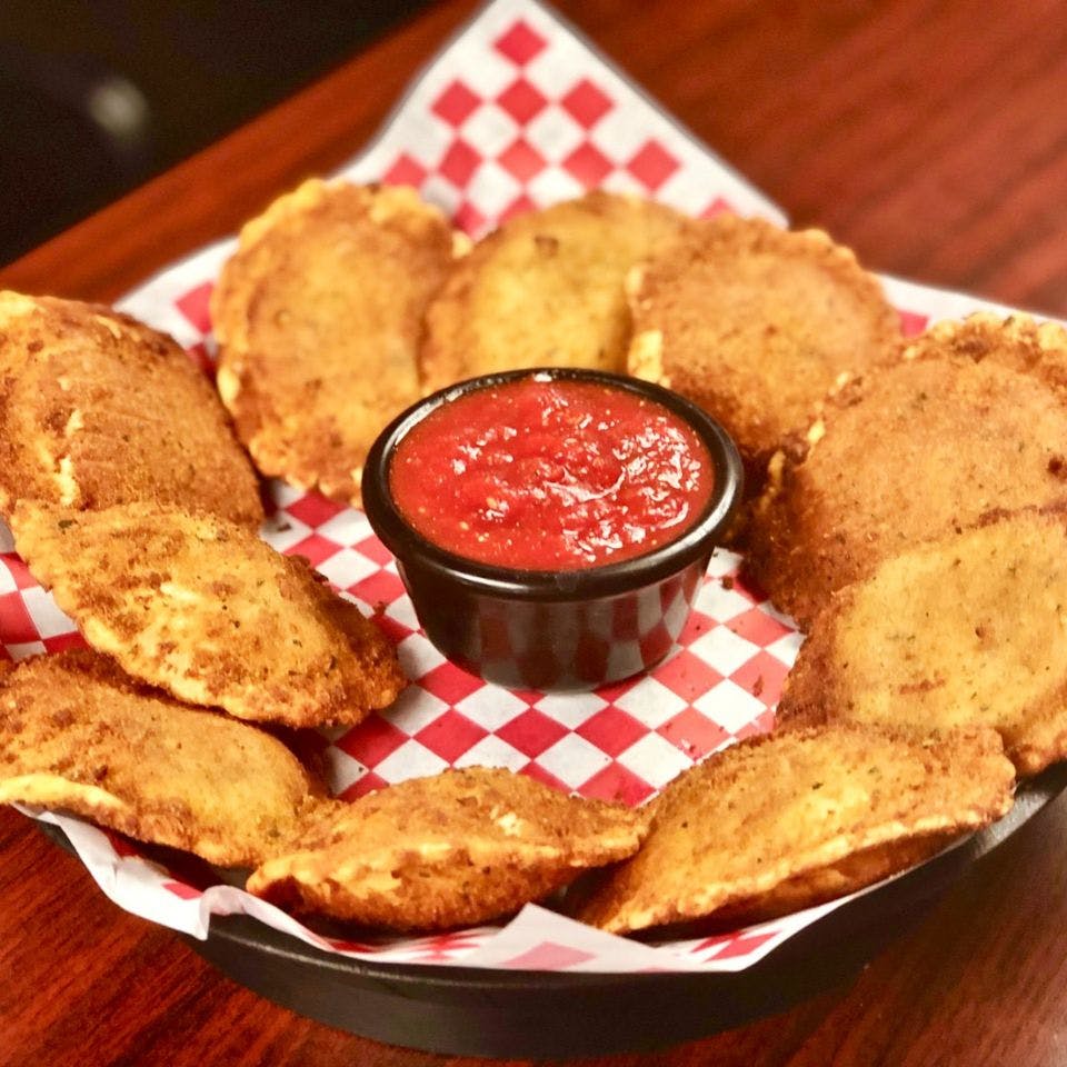 Order Fried Ravioli - 10 Pieces food online from Gotham Pizza store, Houston on bringmethat.com